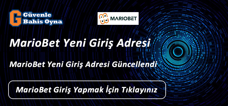 Mariobet Yeni Giriş Adresi Mariobet30.com 