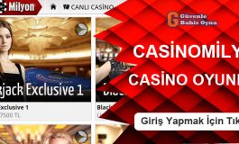Casinomilyon Casino Oyun Seçenekleri
