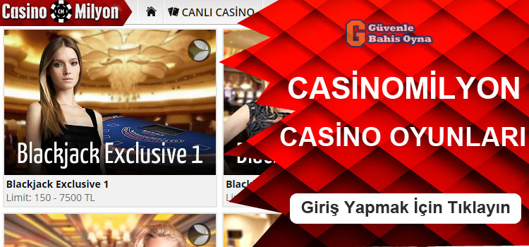 Casinomilyon Casino Oyun Seçenekleri