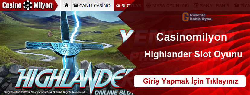 40.000 Euro Ödüllü Casinomilyon Highlander Online Slot Oyunu