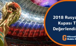 2018 Rusya Dünya Kupası Takım Değerlendirmeleri